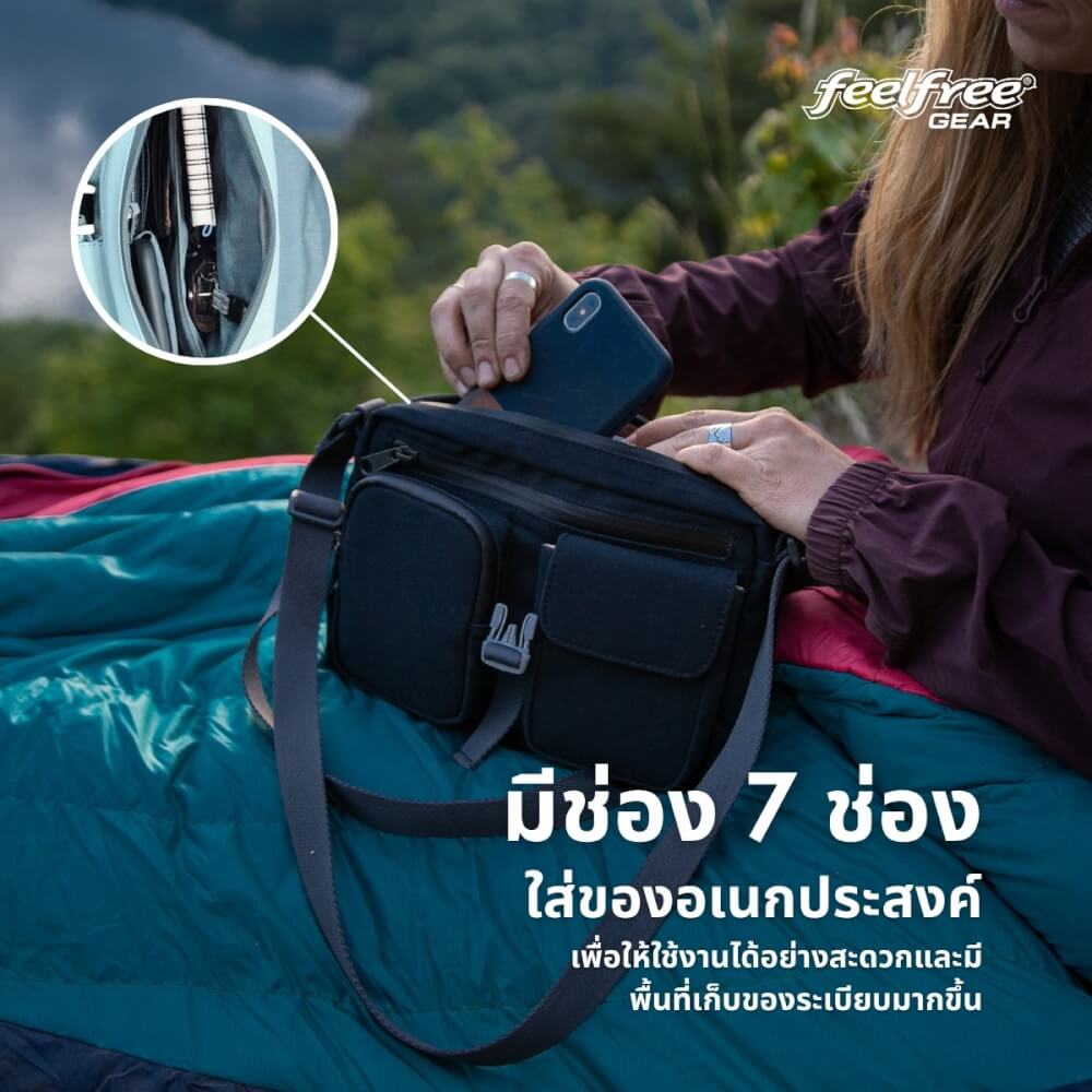 กระเป๋าสะพายกันน้ำ พรีเมี่ยม FEELFREE BLUE RIDGE PLAYMATE สี RIVER